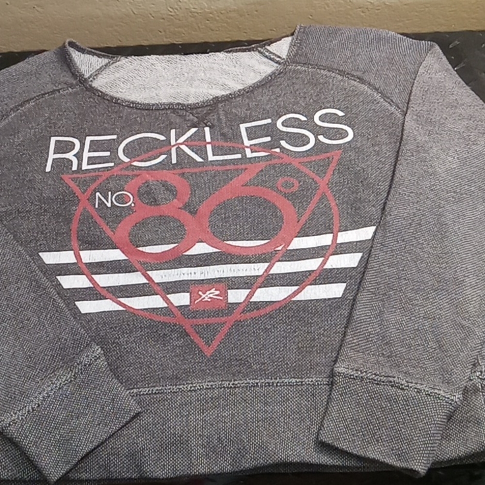 RECKLESS Gray Sweatshirt - Picture 2 of 8